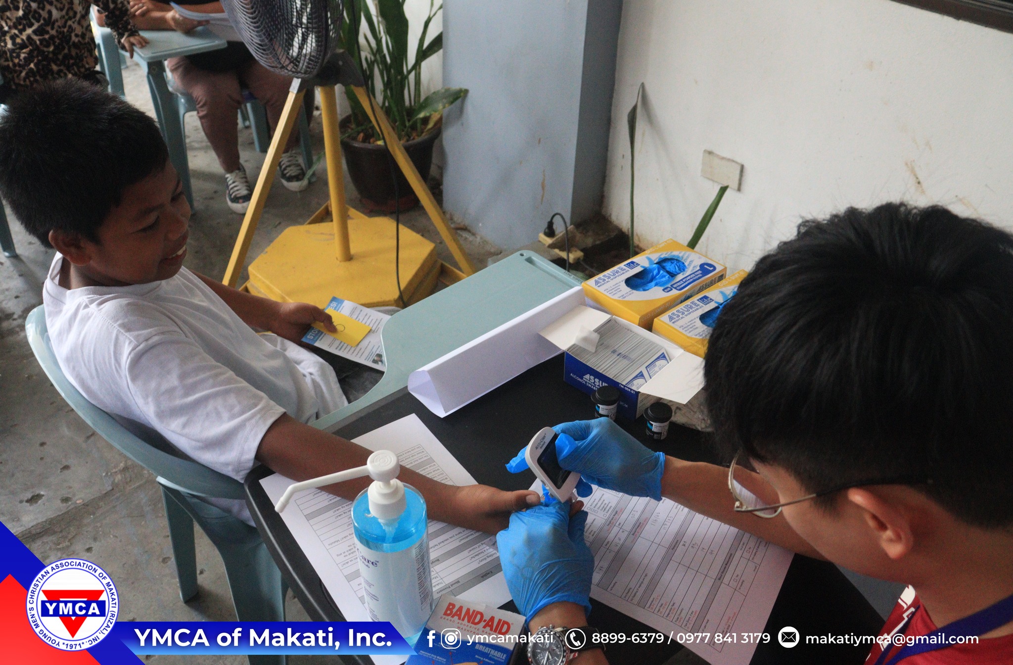 YMCA volunteers helping in the community